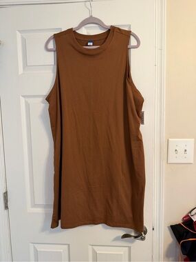Old Navy Sleeveless Rust-Brown Knit Dress